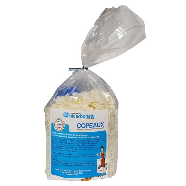 Copeaux de savon de marseille  au bicarbonate neutre - 1