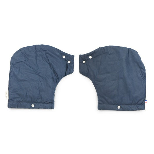 Manchons guidon droit vélo adulte bleu marine (anti froid anti pluie) - 1