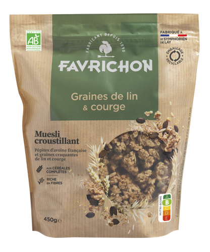 Muesli croustillant graines de lin & courges - 1